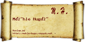 Mühle Hugó névjegykártya